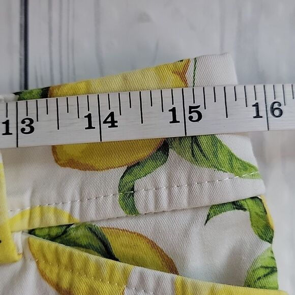 Talbots Perfect Short Lemon Print Women's  Size 6 - Picture 9 of 11